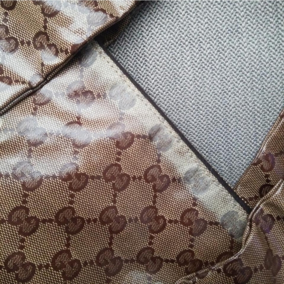 Authentic Gucci GG Monogram Supreme Crystal Hysteria Tote Bag - Picture 9 of 11